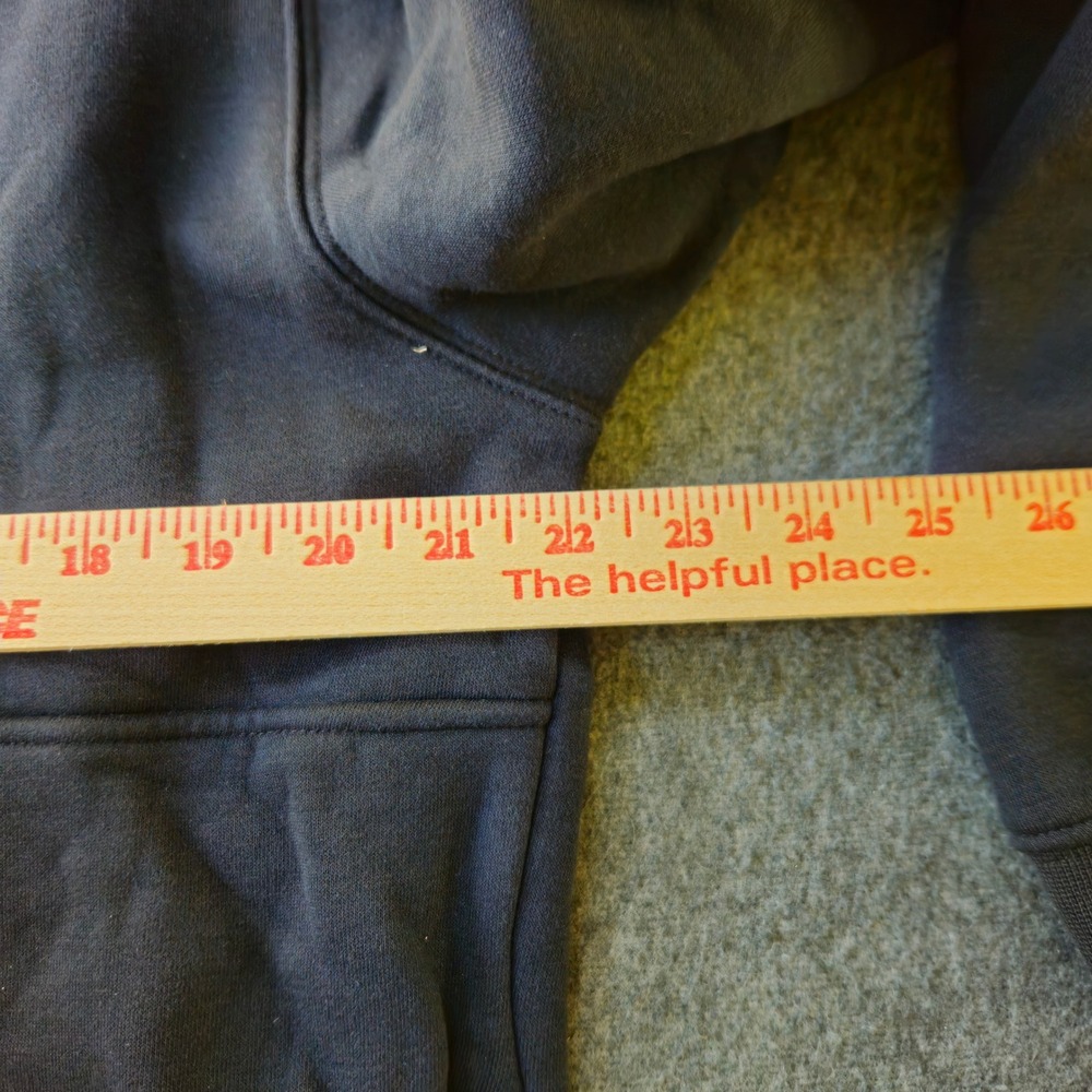 Nike Quarter Zip Pullover L Black Apothic Wine Logo Fleece Gorpcore Athleisure - Picture 8 of 10